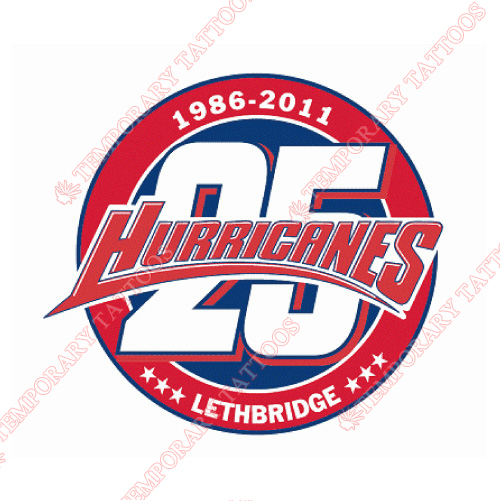 Lethbridge Hurricanes Customize Temporary Tattoos Stickers NO.7512
